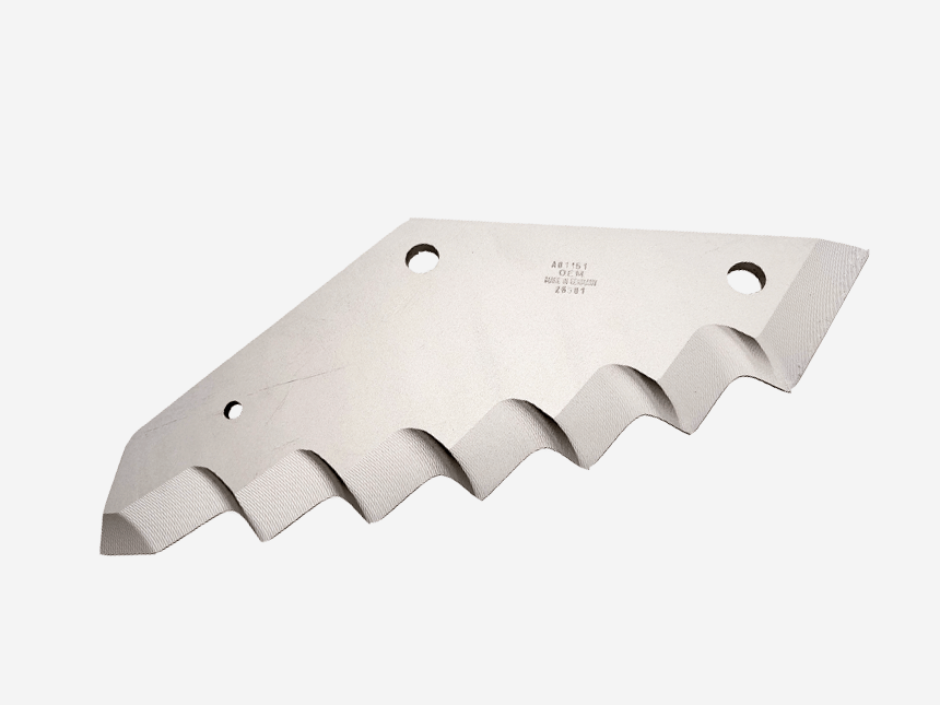 Graues Futtermischwagenmesser